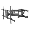 Uchwyt ścienny Equip 37-90 cali z funkcją pochylania/obrotu, 200 x 200 mm, 816 x 410 mm, -15 - 5°, -60 - 60°, stal, czarny