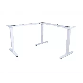 Equip ERGO L Shaped Electric Sit-Stand Desk Frame, Triple Motor, Biały