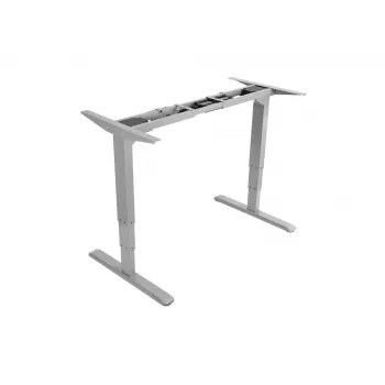Equip ERGO Elektryczny stelaż biurka z regulacją sit-stand, podwójny silnik, szary, 100 kg, elektryczny, 38 mm/s, 2 nogi, plastik, stal, szary