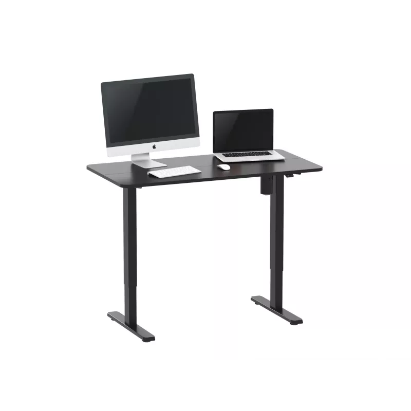 Biurko elektryczne do pracy siedząco-stojącej Equip 650812, czarny, prostokątny, plastikowy