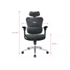 Equip Ergonomic Premium Office Chair with Headrest and Armrests, niebieski Czarny