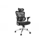 Equip Ergonomic Premium Office Chair with Headrest and Armrests, Czarny