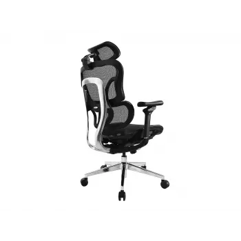 Equip Ergonomic Premium Office Chair with Headrest and Armrests, Czarny