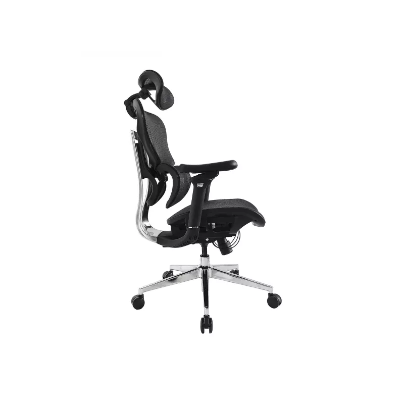 Equip Ergonomic Premium Office Chair with Headrest and Armrests, Czarny