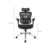 Equip Ergonomic Premium Office Chair with Headrest and Armrests, Czarny