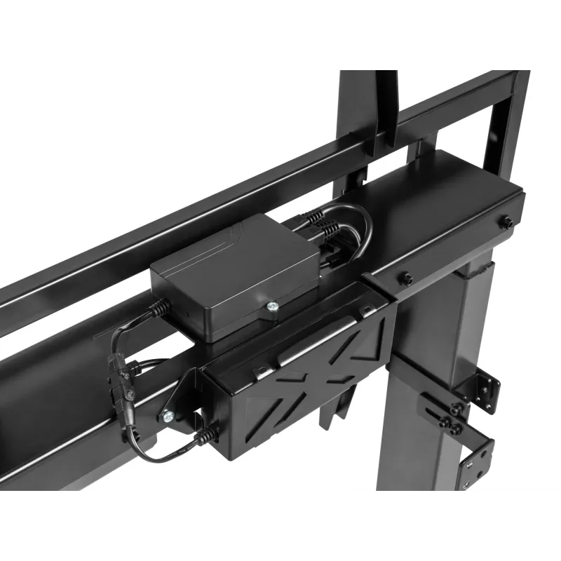 Equip 55 cali-100 cali Stały zmotoryzowany uchwyt ścienny, 139,7 cm (55 cali), 2,54 m (100 cali), 200 x 200 mm, 800 x 600 mm, Aluminium, Tworzywo sztuczne, Stal nierdzewna, Czarny
