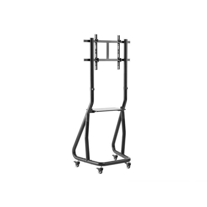 Equip 37-80 cali Wytrzymały wózek pod telewizor, 94 cm (37 cali), 2,03 m (80 cali), 200 x 200 mm, 600 x 400 mm, aluminium, tworzywo sztuczne, stal nierdzewna, czarny