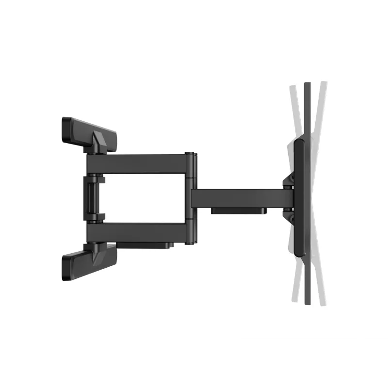 Equip 43–100 cali uchwyt pełnozakresowy do montażu telewizora, 200 x 200 mm, 800 x 400 mm, -10–5°, -60–60°, plastik, stal nierdzewna, czarny