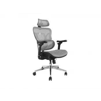 Equip Ergonomic Premium Office Chair with Headrest and Armrests, szary