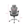 Equip Ergonomic Premium Office Chair with Headrest and Armrests, szary