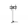 Stojak podłogowy/uchwyt TV EQUIP 650614 do ekranów 37–86 cali, do 45 kg, VESA 100x100–600x400, wysokość 900–1100 mm, pochylenie -10° do 5°, srebrny