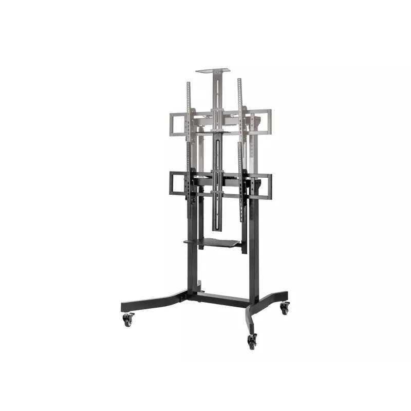 Wózek mobilny z napędem elektrycznym Equip 55-100 cali, 2,54 m (100 cali), 200 x 200 mm, 800 x 600 mm, -10 - 5°, aluminium, plastik, stal nierdzewna, czarny