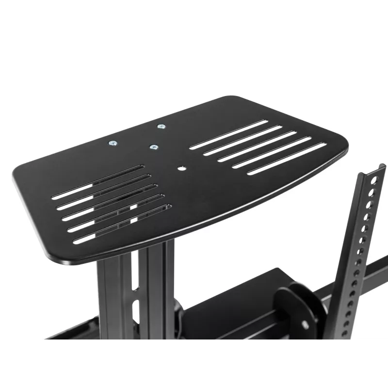 Wózek mobilny z napędem elektrycznym Equip 55-100 cali, 2,54 m (100 cali), 200 x 200 mm, 800 x 600 mm, -10 - 5°, aluminium, plastik, stal nierdzewna, czarny