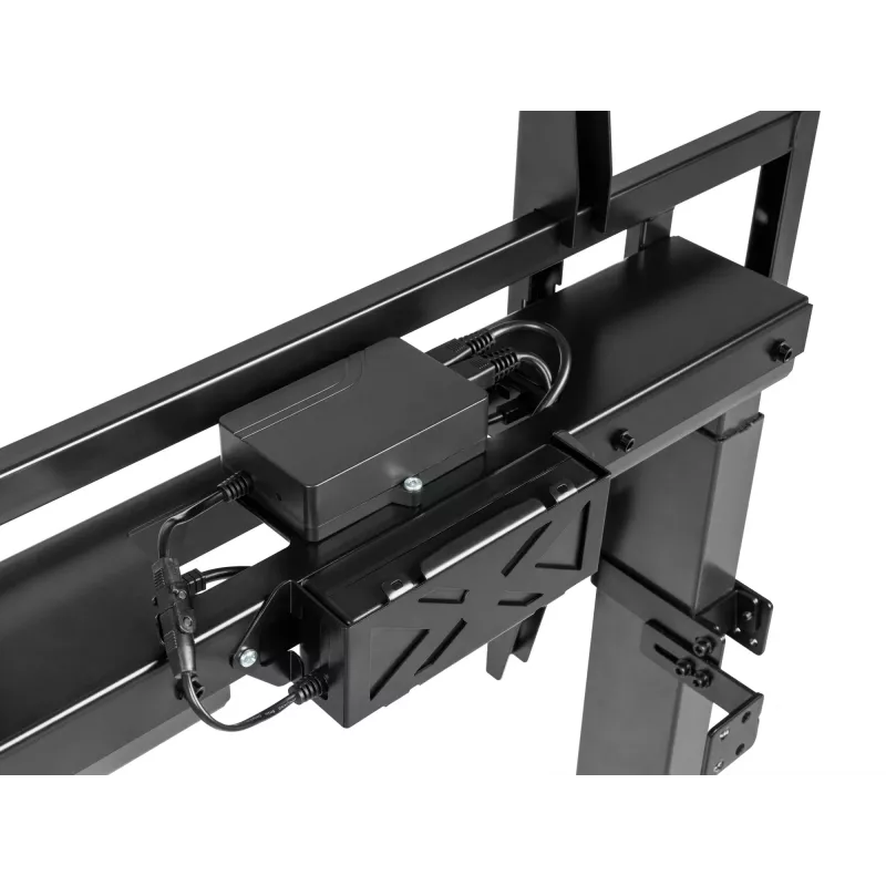 Wózek mobilny z napędem elektrycznym Equip 55-100 cali, 2,54 m (100 cali), 200 x 200 mm, 800 x 600 mm, -10 - 5°, aluminium, plastik, stal nierdzewna, czarny