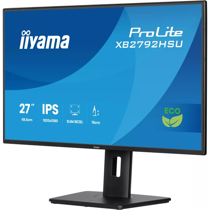 Monitor komputerowy iiyama ProLite XB2792HSU-B1 68,6 cm (27 cali) 1920 x 1080 pikseli Full HD LED Czarny