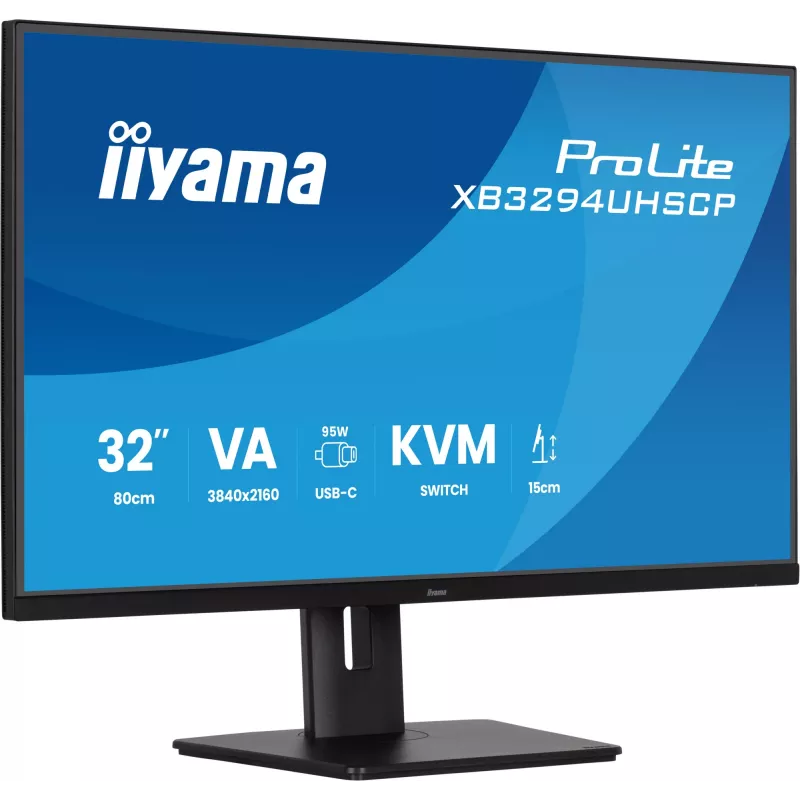 Monitor komputerowy iiyama ProLite XB3294UHSCP-B1 80 cm (31,5 cala) 3840 x 2160 pikseli 4K Ultra HD Czarny