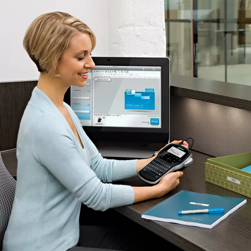 DYMO LabelManager ™ 280 AZERTY, AZERTY, D1, Termotransferowa, 180 x 180 DPI, 15 mm/s, Czarny, Srebrny