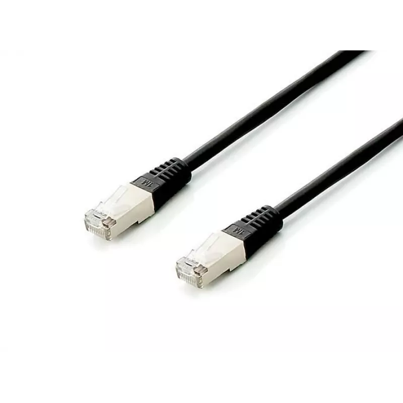 Equip Cat.6A Platinum S/FTP Patch kabel, Czarny, 5.0m , 5pcs/set