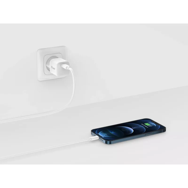 Ładowarka Equip 1-Port 20W USB-C PD, 25 szt./opak., wewnętrzna, AC, 12 V, biała