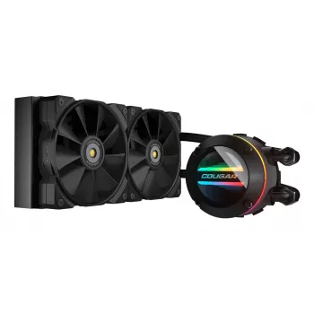 COUGAR CPU Water Cooling Poseidon-GT 240, ARGB, Czarny, All-in-one liquid cooler, 12 cm, Czarny