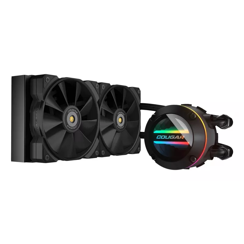 COUGAR CPU Water Cooling Poseidon-GT 240, ARGB, Czarny, All-in-one liquid cooler, 12 cm, Czarny