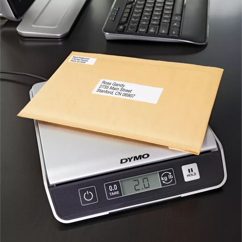 DYMO M10 Cyfrowa Waga Paczkowa i Wysyłkowa | Udźwig do 10 kg | 20 cm x 20 cm