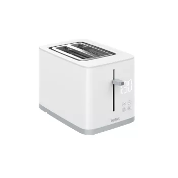 Toster Tefal Sense TT6931 — 2 kromki, 850 W, biały, 7 poziomów przyrumienienia, wyświetlacz LED