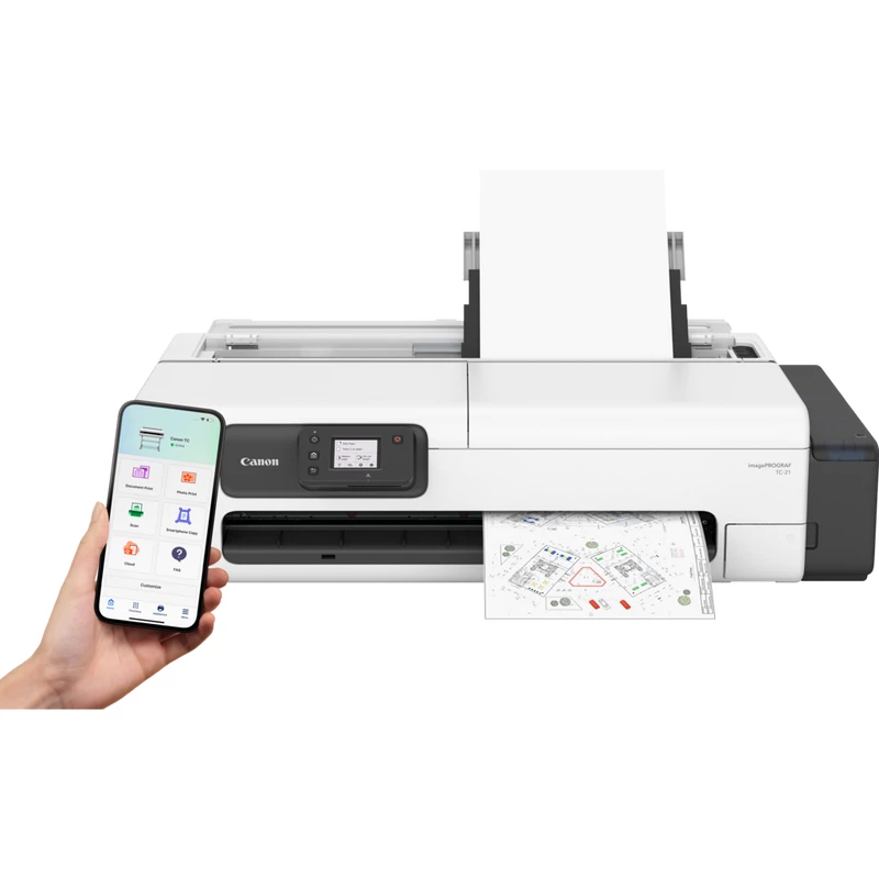 Canon imagePROGRAF TC-21 ploter wielkoformatowy Wi-Fi Inkjet Kolor 2400 x 1200 DPI A1 (594 x 841 mm) Ethernet LAN