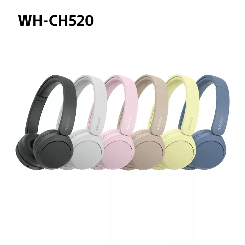 Sony WHCH520P.CE7, Bezprzewodowe, 20 - 20000 Hz, Rozmowy/Muzyka, 147 g, Słuchawki, Różowy