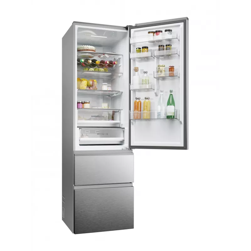 Haier 3D 60 Serie 5 HTW5620DNMG Wolnostojąca 414 L Srebrny