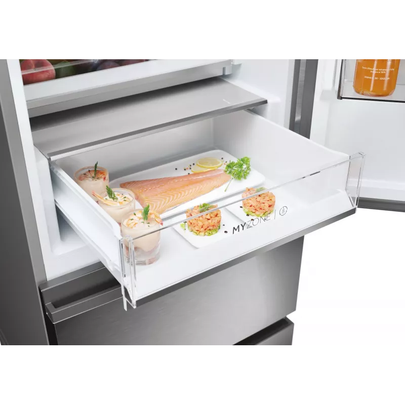 Haier 3D 60 Serie 5 HTW5620DNMG Wolnostojąca 414 L Srebrny