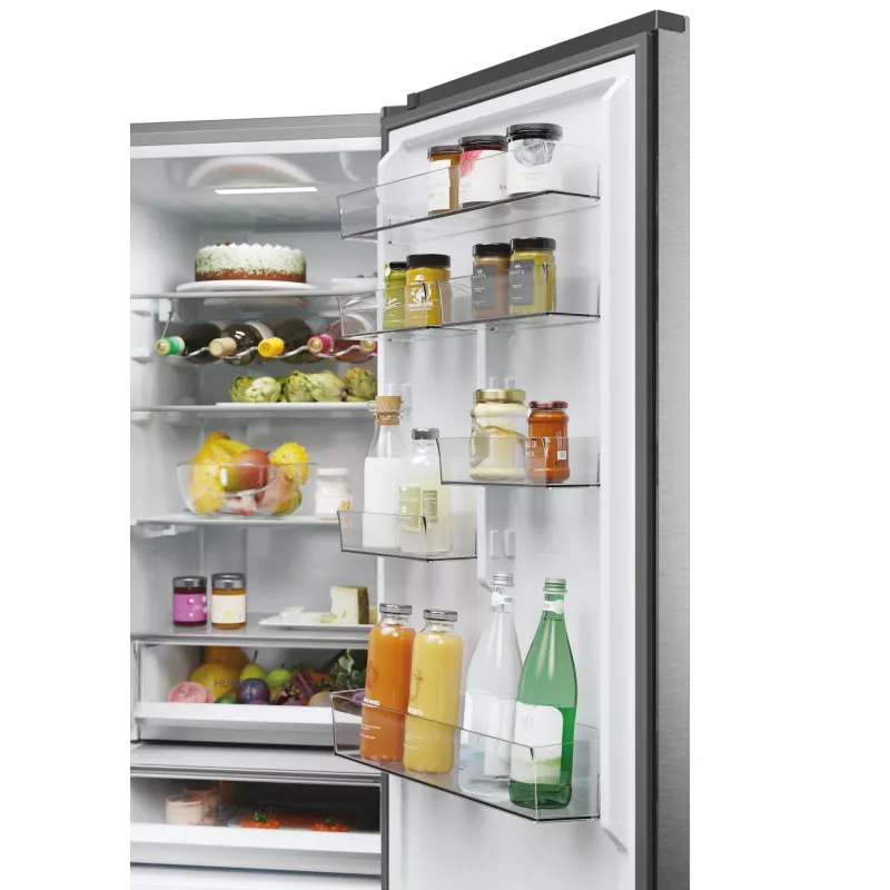 Haier 3D 60 Serie 5 HTW5620DNMG Wolnostojąca 414 L Srebrny