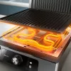 Philips 5000 series Grill kontaktowy, Aluminium, Prostokątny, Obrotowy, 200 °C, Pokrywa na zawiasach, Pokrywa z blokadą, 180°