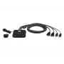 ATEN 2-Port USB FHD HDMI kabel KVM Switch, 1920 x 1200 pikseli, Full HD, 1.518 W, czarny