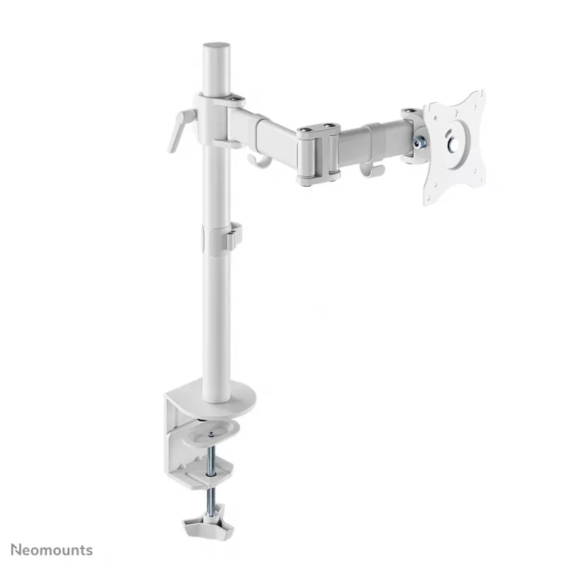 Neomounts NM-D135WHITE Ramię do monitora 10-30 cali, zacisk/przelotka, 8 kg, 25.4 cm (10 cali), 76.2 cm (30 cali), 100 x 100 mm, biały