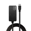 Lindy 10m USB 3.0 Active Extension Pro Hub, USB 3.2 Gen 1 (3.1 Gen 1) Type-A, USB 3.2 Gen 1 (3.1 Gen 1) Type-A, 5000 Mbit/s, czarny, tworzywo sztuczne, kabel okrągły