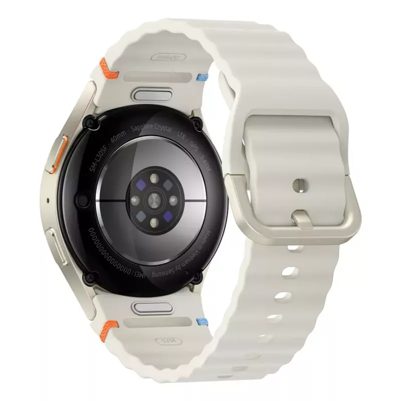 Samsung Galaxy Watch7 3,3 cm (1,3 cala) AMOLED 40 mm Cyfrowy 432 x 432 pikseli Dotykowy 4G Krem Wi-Fi GPS (satelitarny)