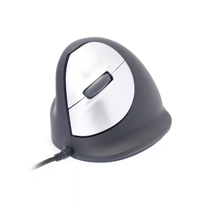 R-Go Tools Ergonomiczna mysz R-Go HE Break z oprogramowaniem przerw, średnia (rozmiar dłoni 165-185 mm), leworęczna, przewodowa, czarna