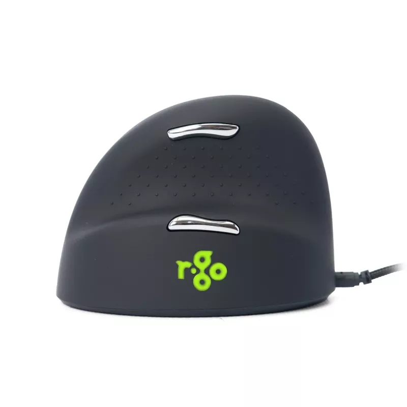 R-Go Tools Ergonomiczna mysz R-Go HE Break z oprogramowaniem przerw, średnia (rozmiar dłoni 165-185 mm), leworęczna, przewodowa, czarna