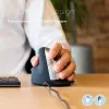 R-Go Tools Ergonomiczna mysz R-Go HE Break z oprogramowaniem przerw, średnia (rozmiar dłoni 165-185 mm), leworęczna, przewodowa, czarna