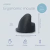 R-Go Tools Ergonomiczna mysz R-Go HE Break z oprogramowaniem przerw, średnia (rozmiar dłoni 165-185 mm), leworęczna, przewodowa, czarna