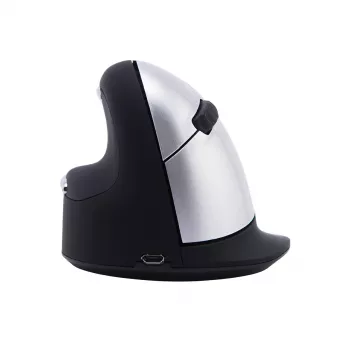 Mysz ergonomiczna R-Go HE Break z oprogramowaniem do przerw, duża (rozmiar dłoni ≥ 185 mm), dla leworęcznych, Bluetooth, czarna
