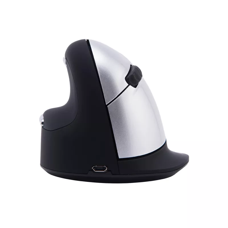 Mysz ergonomiczna R-Go HE Break z oprogramowaniem do przerw, duża (rozmiar dłoni ≥ 185 mm), dla leworęcznych, Bluetooth, czarna