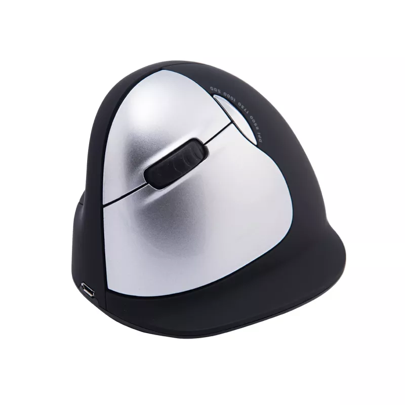 Mysz ergonomiczna R-Go HE Break z oprogramowaniem do przerw, duża (rozmiar dłoni ≥ 185 mm), dla leworęcznych, Bluetooth, czarna