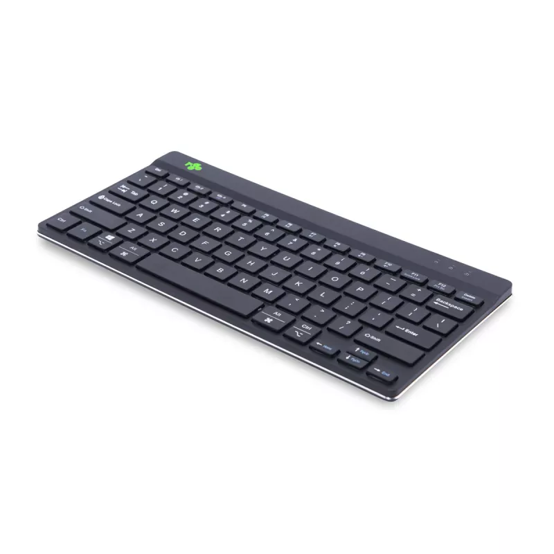 Klawiatura ergonomiczna R-Go Tools R-Go Compact Break, kompaktowa klawiatura z oprogramowaniem do przerw, QWERTY (US), Bluetooth, czarna