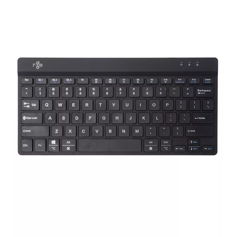 Klawiatura ergonomiczna R-Go Tools R-Go Compact Break, kompaktowa klawiatura z oprogramowaniem do przerw, QWERTY (US), Bluetooth, czarna