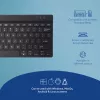 Klawiatura ergonomiczna R-Go Tools R-Go Compact Break, kompaktowa klawiatura z oprogramowaniem do przerw, QWERTY (US), Bluetooth, czarna