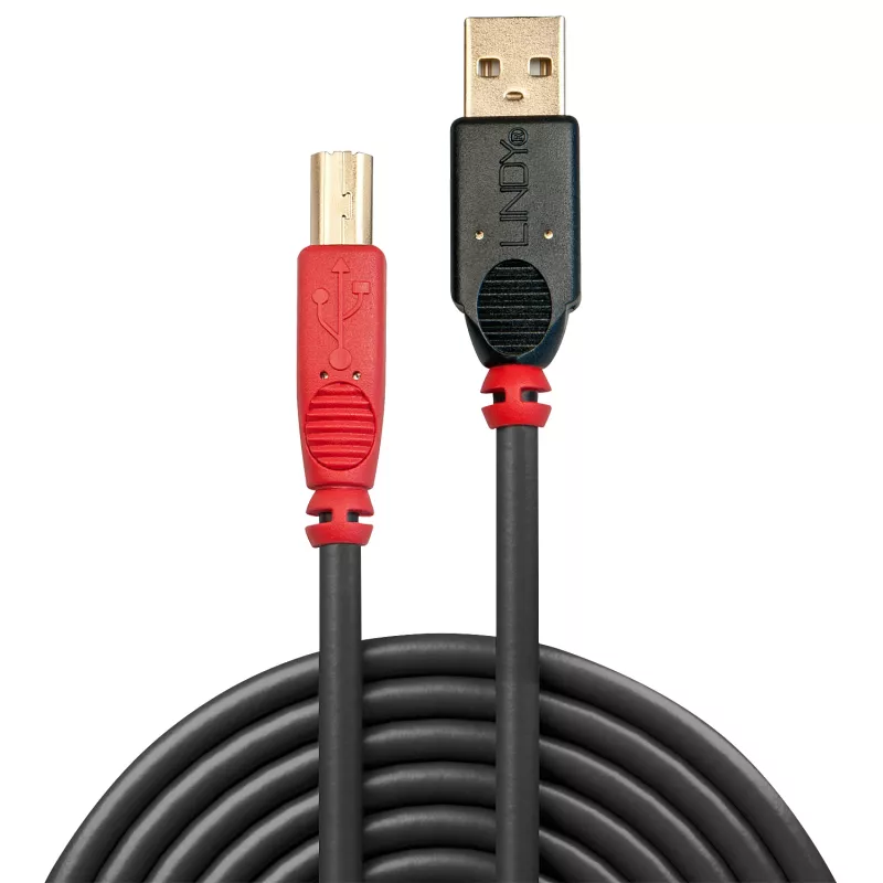 Kabel aktywny Lindy USB 2.0 Typ A na B, 10 m