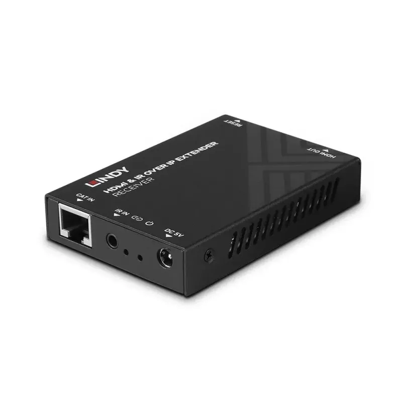 Odbiornik AV Lindy HDMI i IR przez IP Extender Receiver 1920x1080