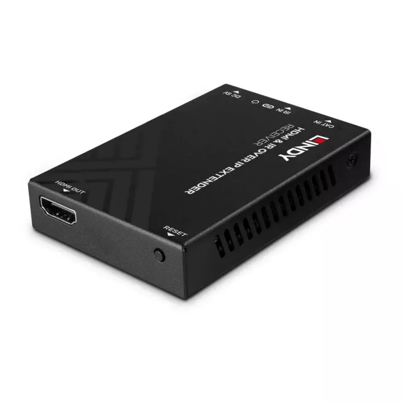 Odbiornik AV Lindy HDMI i IR przez IP Extender Receiver 1920x1080